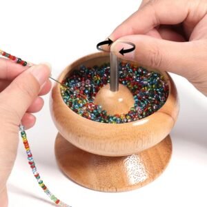 🧶 Wooden Bead Spinner for Quick & Easy Jewelry Making
