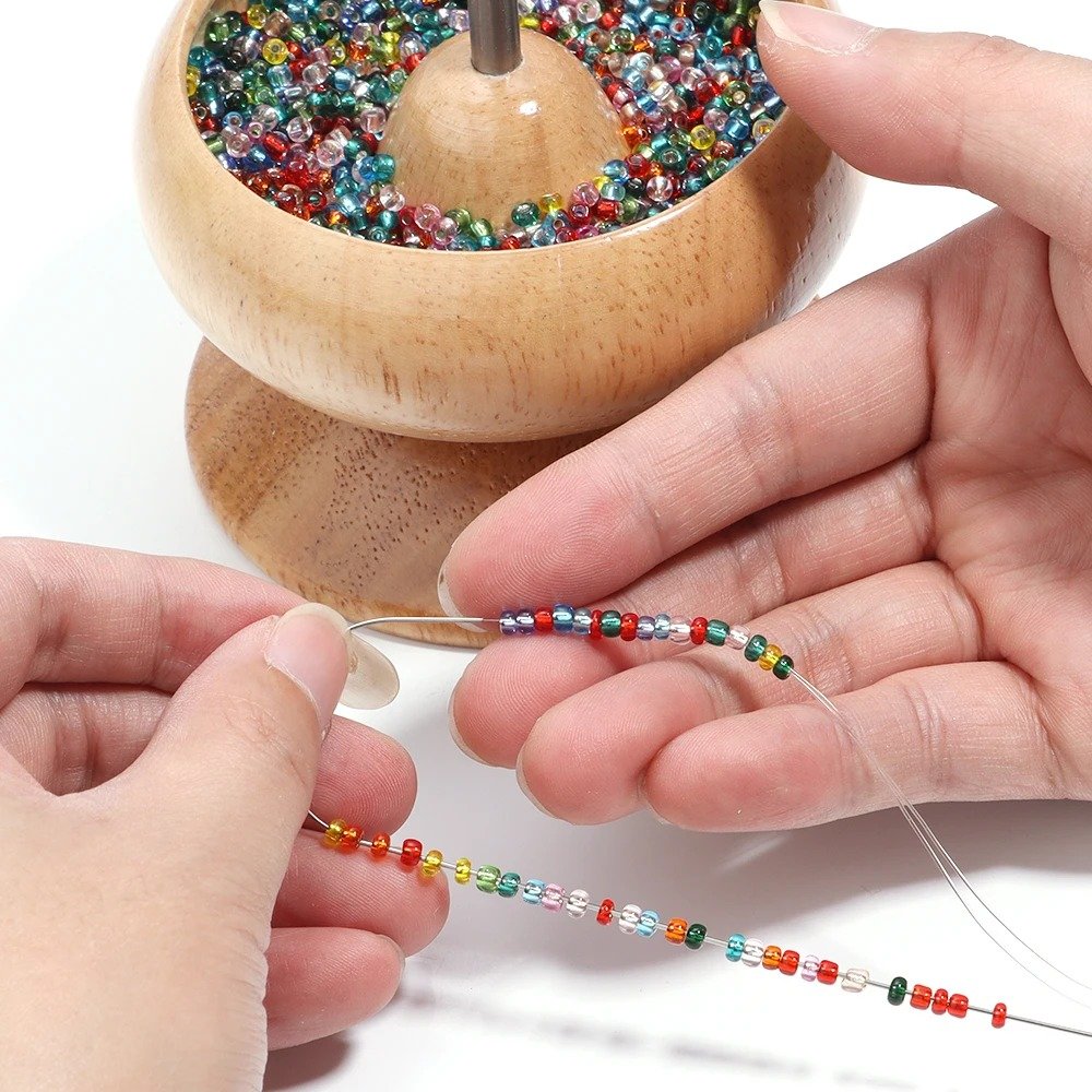 🧶 Wooden Bead Spinner for Quick & Easy Jewelry Making thumbnail 3