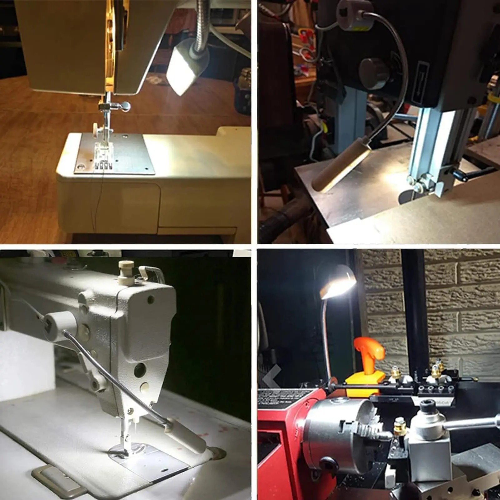 10-LED Flexible Gooseneck Sewing Machine Lamp with Magnetic Base thumbnail 2