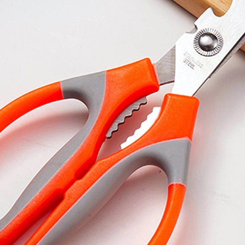 Premium Multi-Function Shears - Heavy Duty Stainless Steel Scissors with Built-in Bottle Opener thumbnail 4