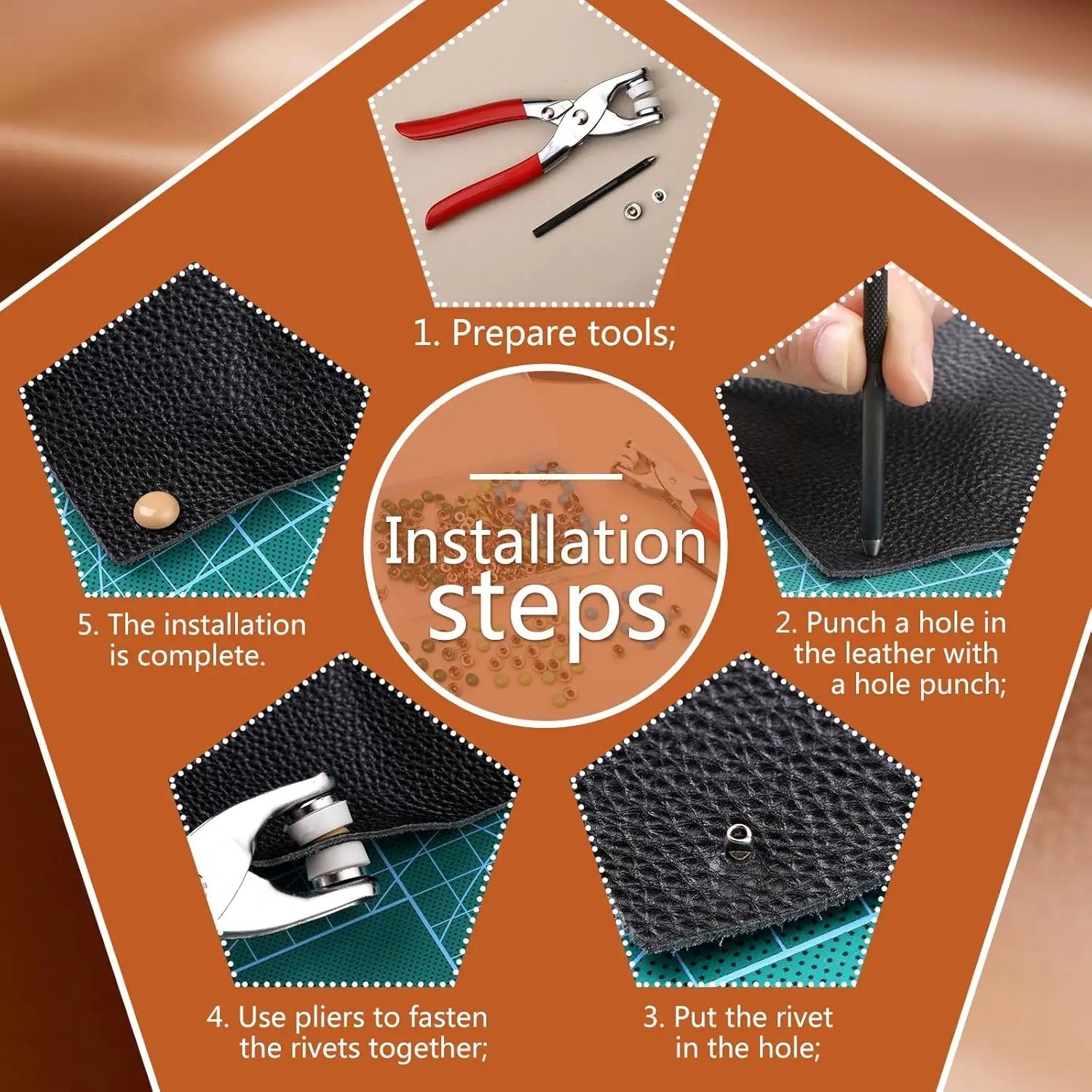 ✨ Eyelet & Grommet Setting Pliers with Punching Function thumbnail 2