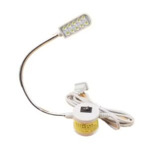 10-LED Flexible Gooseneck Sewing Machine Lamp with Magnetic Base