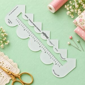Deepak 4-in-1 Fashion Template Ruler for Pattern Drafting