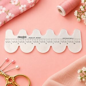 Deepak D5020 Scallop Edge Template Ruler for Sewing