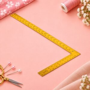 Wooden Tailor's L-Square Ruler for Pattern Drafting