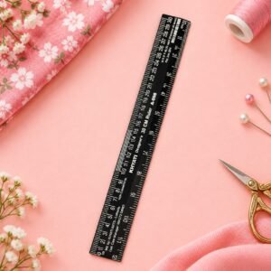 Khyati A-096 Black Ruler, 30 cm / 12 inch