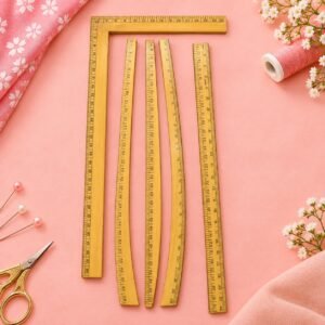 5-Piece Wooden Tailor's Drafting Set