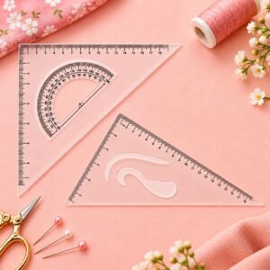 Set Square and Protractor Set for Drafting