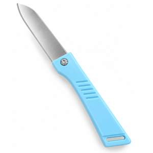 Multipurpose Stainless Steel Kitchen Knife with Blue Handle – Sharp Utility Knife for Vegetables, Fruits, Chilli, Herbs & Everyday Kitchen Use